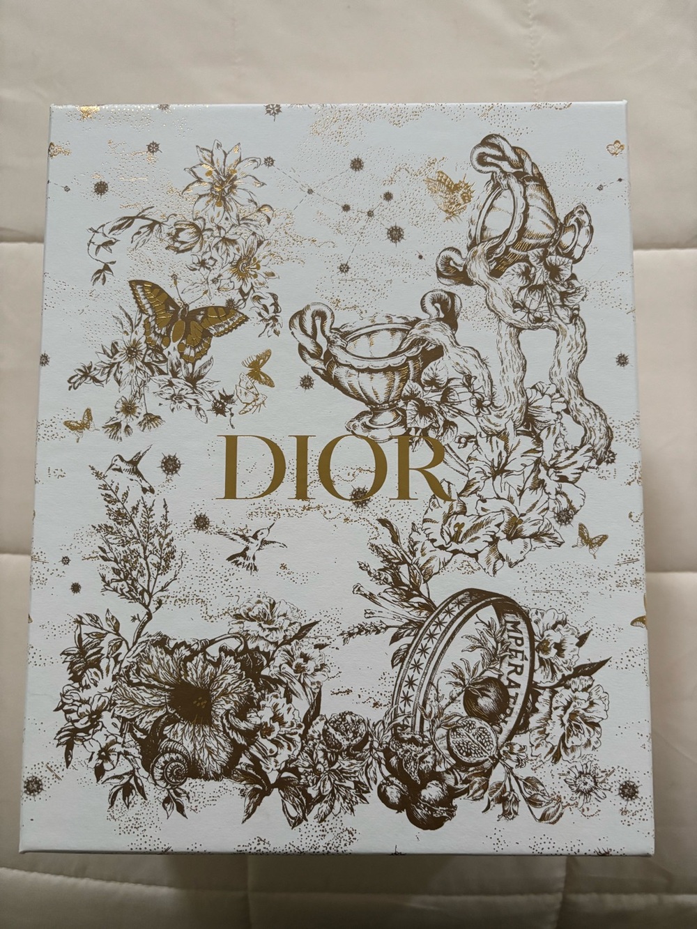 Dior white gold gift box